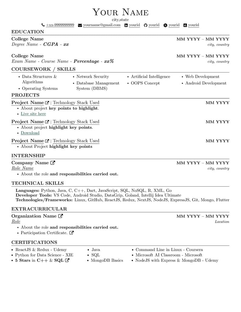 Abey Resume Template